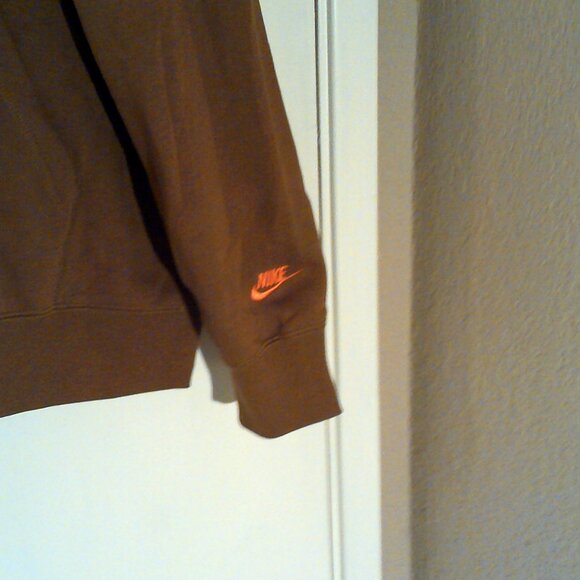 NEW NIKE RUNNING "Greek Godness Hoodie" MEN'S LIGHT BRITISH TAN P/O L FZ0903-281 - Picture 9 of 11